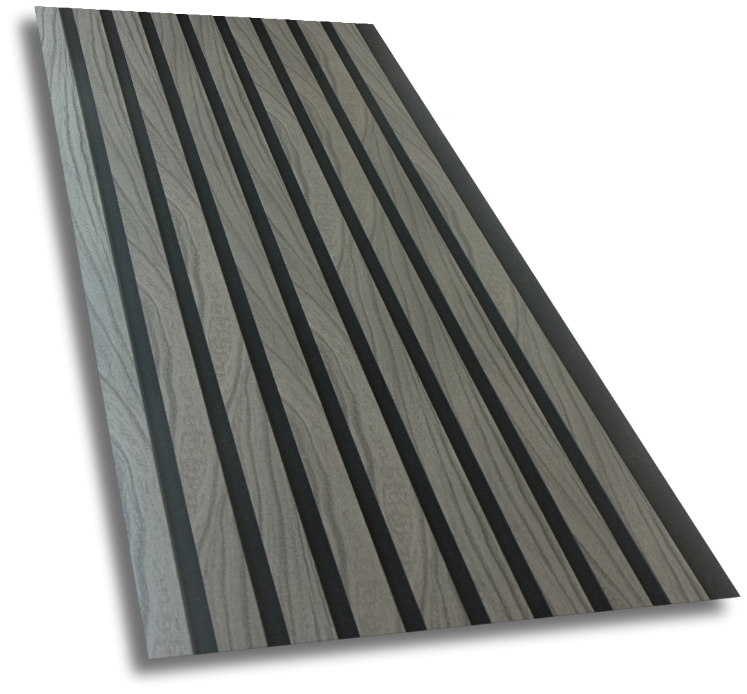 Panou riflaj pentru pereti si tavane VELTA DOORS, 60 x 260 cm, 1.56mp, MDF, negru