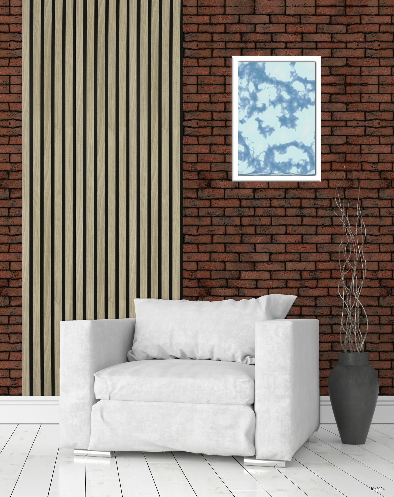 Panou riflaj decorativ VELTA DOORS, 30 x 260 cm, 1.56mp, MDF frasin, 2 bucati