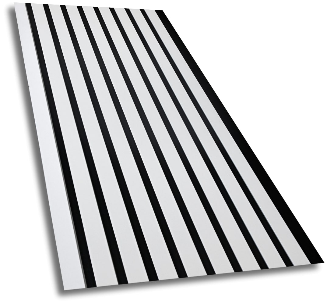 Panou riflaj pentru pereti si tavane VELTA DOORS, 60 x 260 cm, 1.56mp, alb