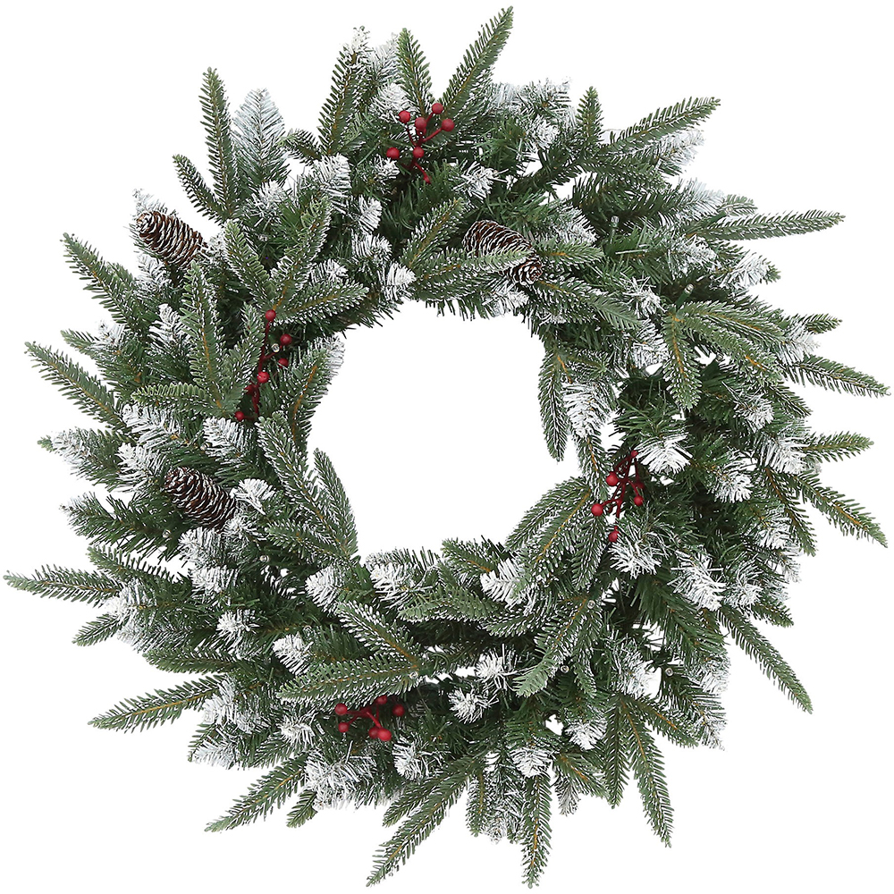 Coronita artificiala Blitzen, 50 cm