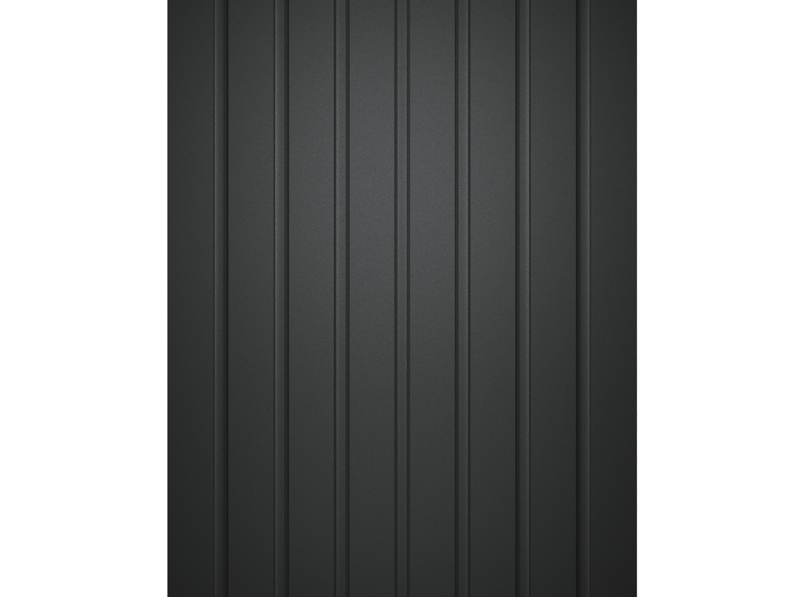 Panou riflaj Wood Class, 1.2 x 12.5 x 270 cm, polimer, negru