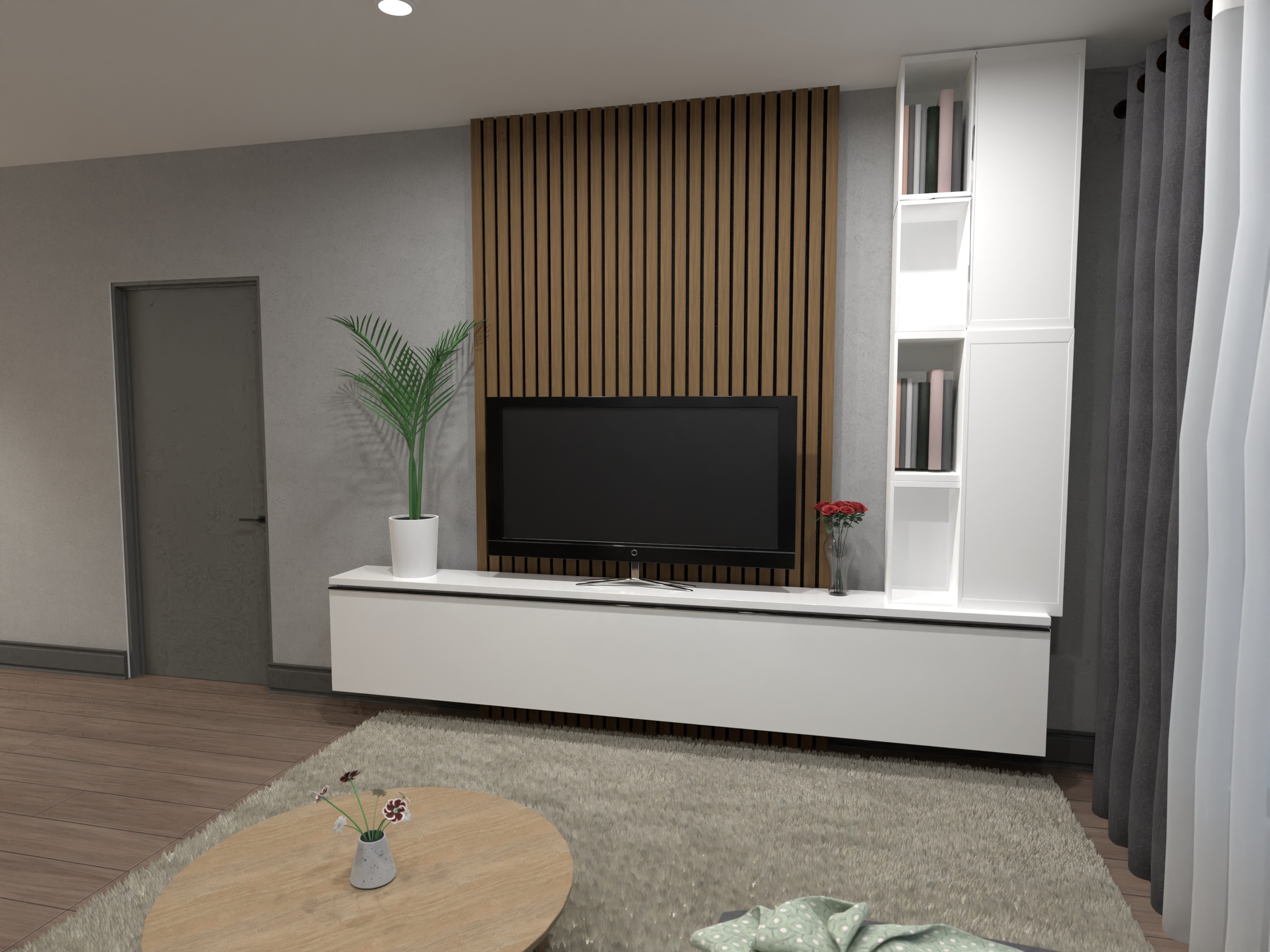 Panou riflaj Wood Class, 1.2 x 12.5 x 270 cm, polimer,  stejar salbatic