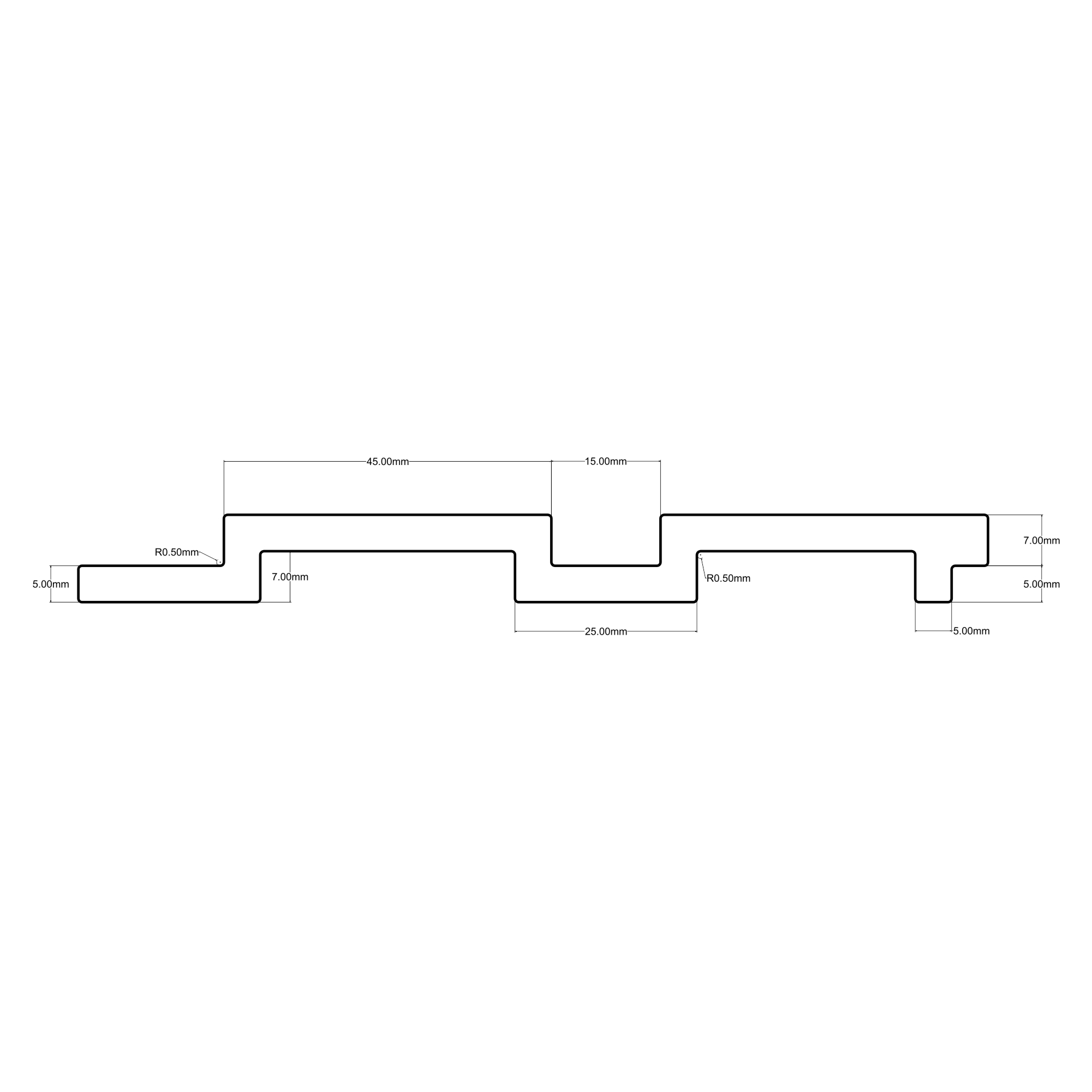 Panou riflaj Wood Class, 1.2 x 12.5 x 270 cm, polimer, stejar antic