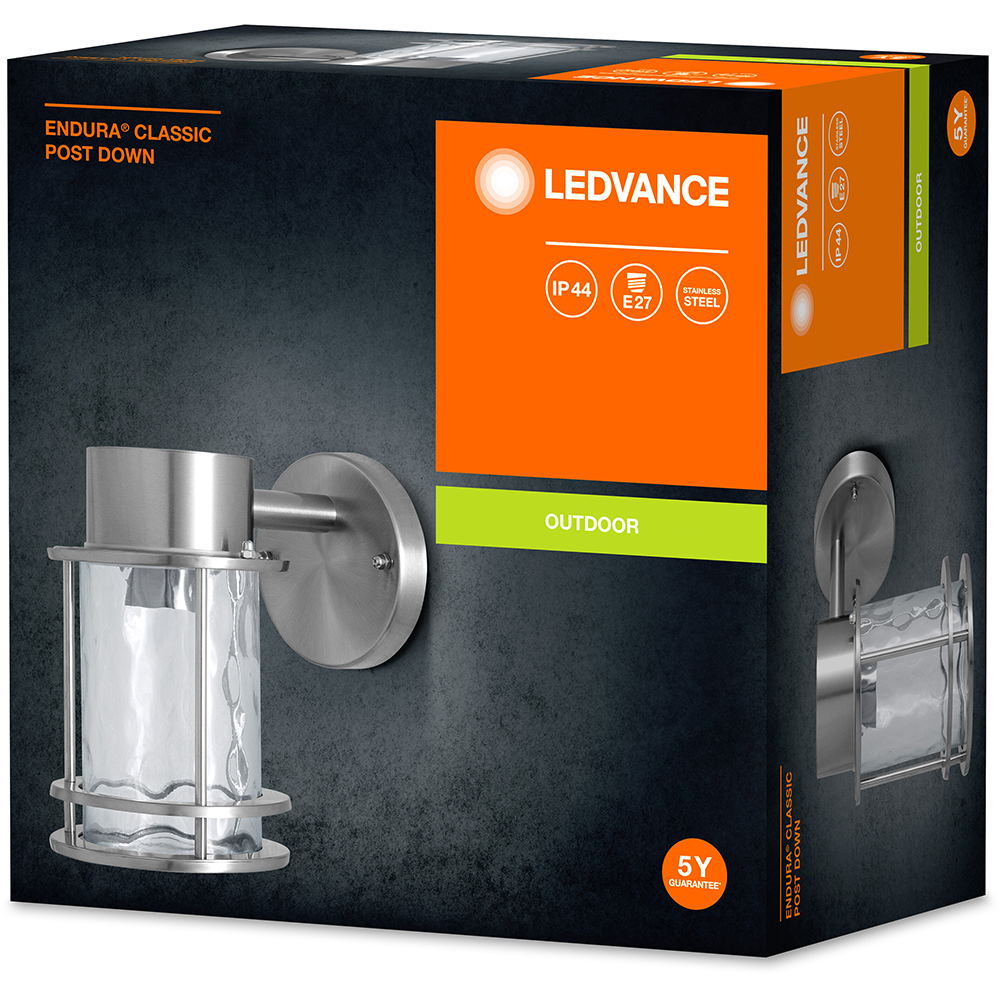 Aplica de exterior LEDVANCE Endura, E27, IP44, inox