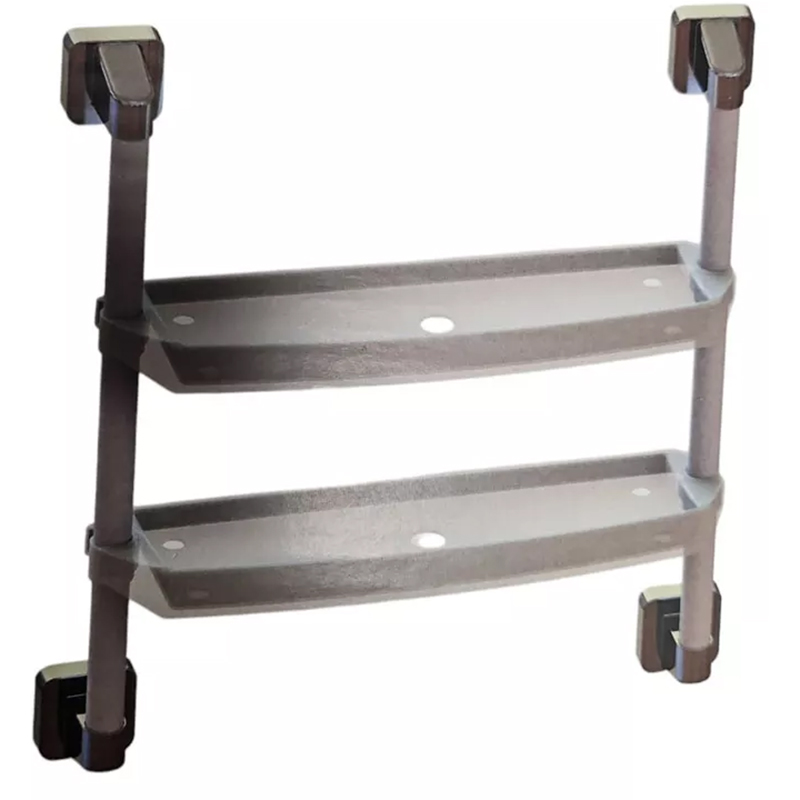 Etajera baie dubla NIKIPLAST-M 03396, PVC, alb