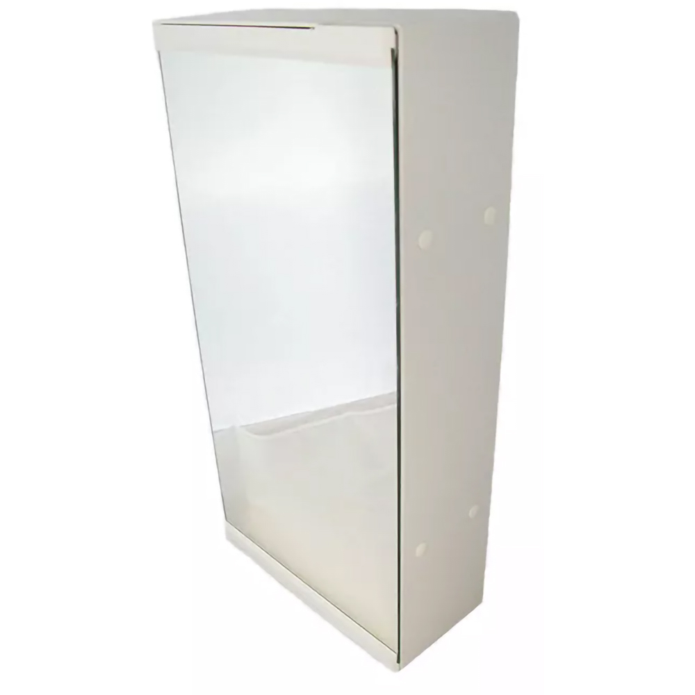 Dulap baie cu oglinda NIKIPLAST-M 02000, suspendat, 27.5 x 12.4 x 55 cm, alb