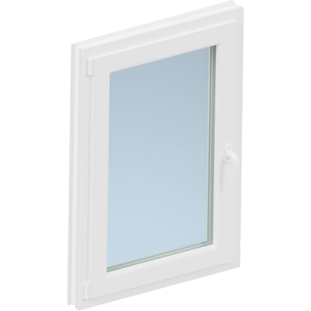 Fereastra termopan FORTIA, PVC, 4 camere, 76 x 116 cm, deschidere stanga, alb