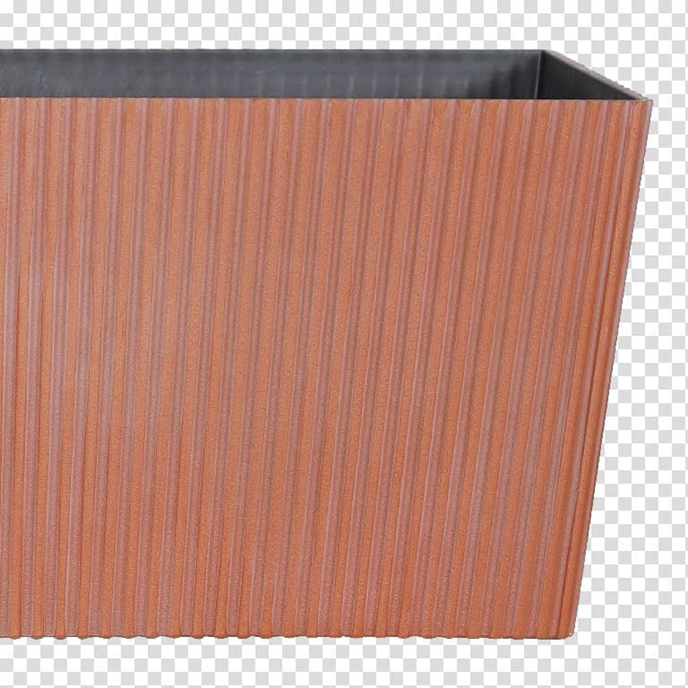 Jardiniera flori VERVE, plastic, 60 x 21 cm, maro