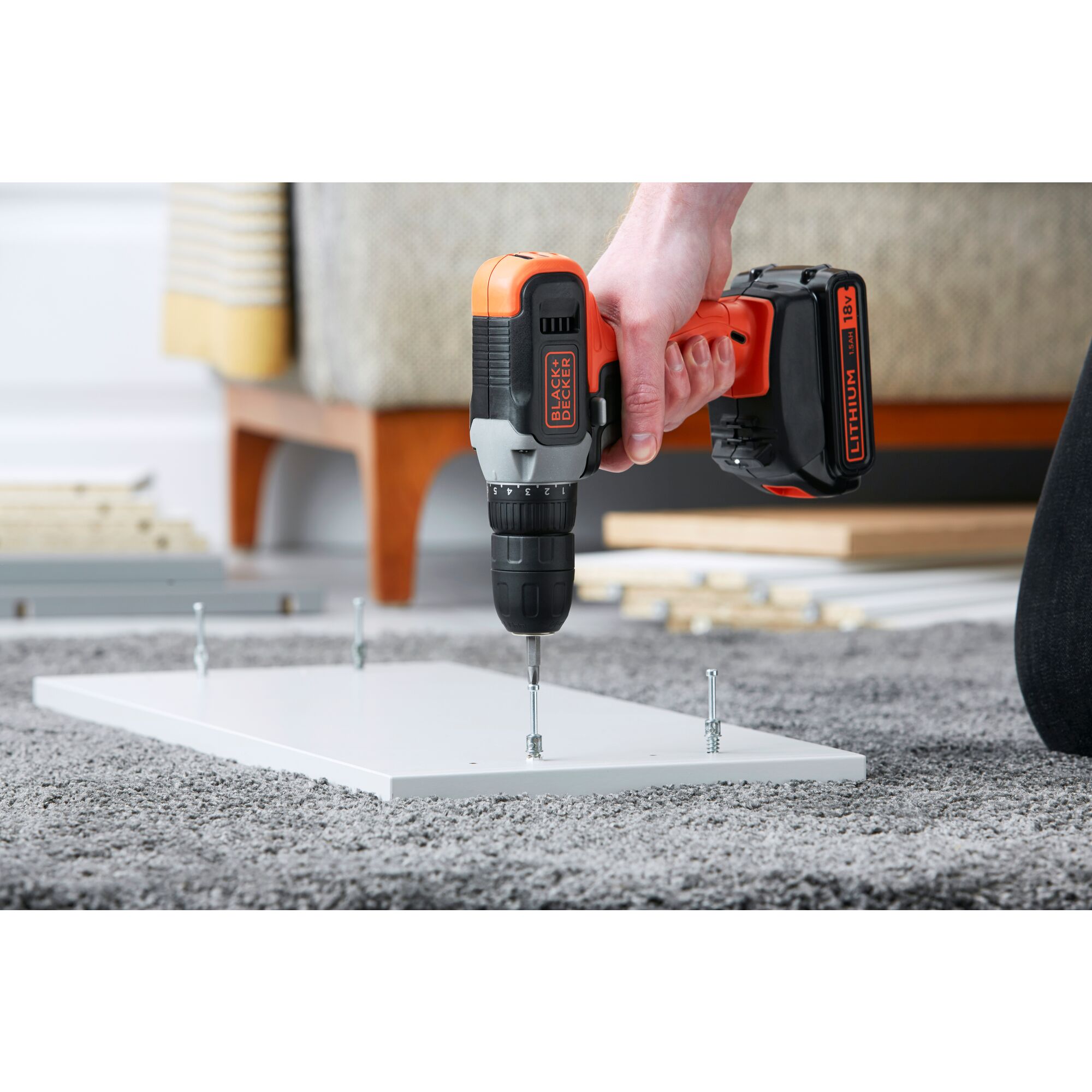 Masina de gaurit/insurubat (bormasina) BLACK&DECKER BCD001C1, 600rpm, 37Nm