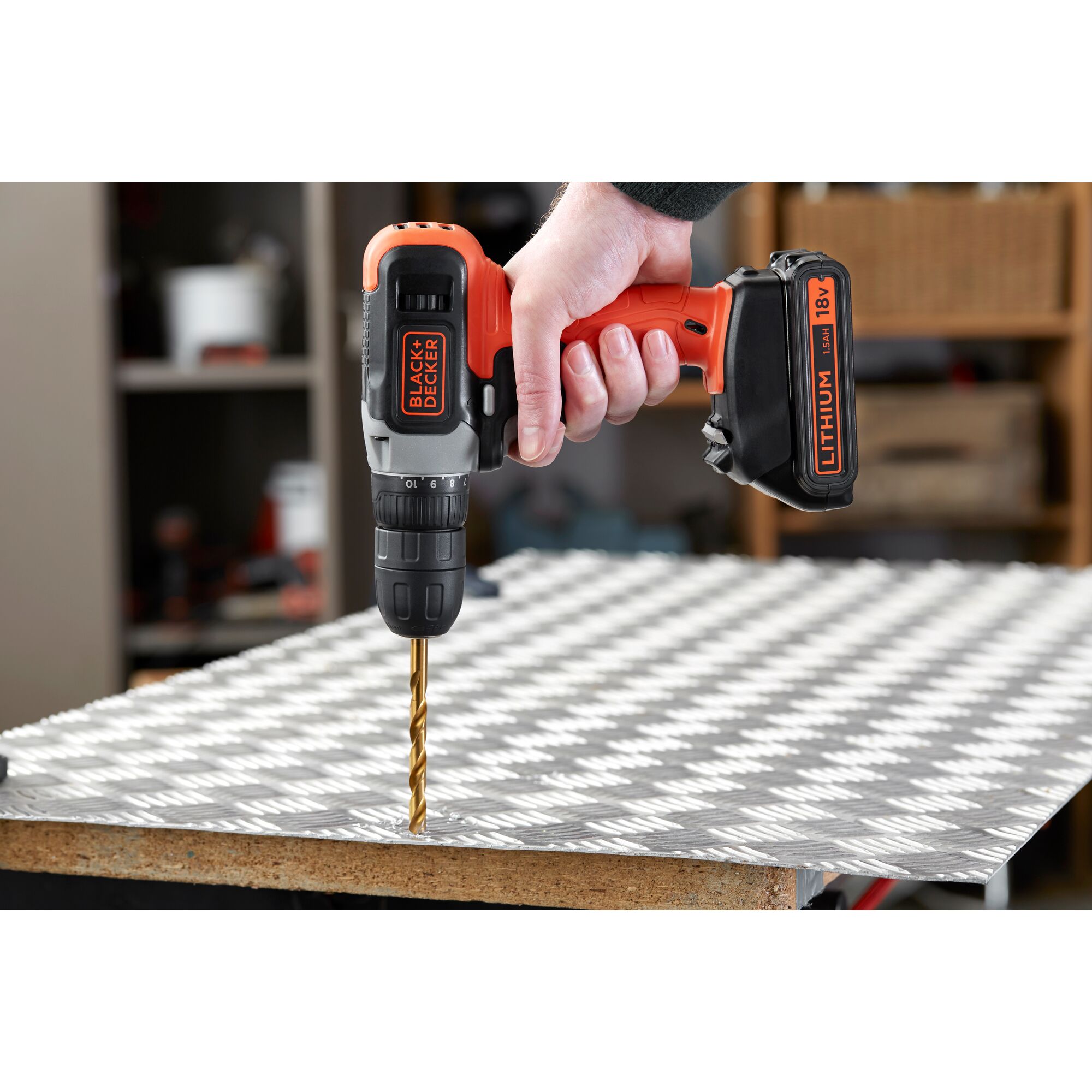 Masina de gaurit/insurubat (bormasina) BLACK&DECKER BCD001C1, 600rpm, 37Nm