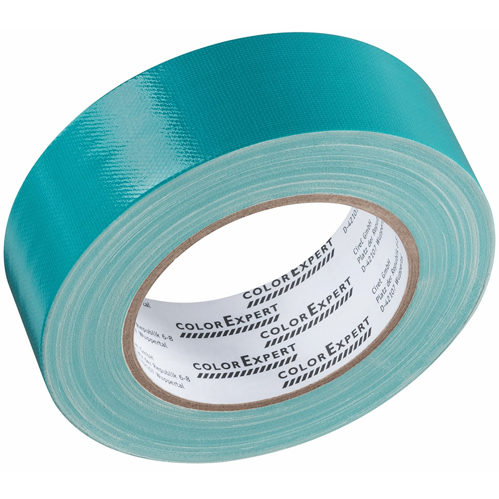 Banda adeziva COLOR EXPERT, 50 mm x 25 m, albastru deschis