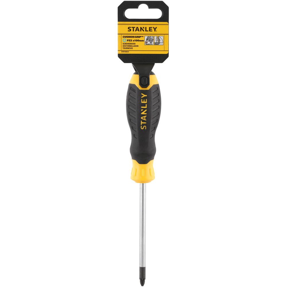 Surubelnita PZ2 STANLEY Cushiongrip, 100mm, galben-negru