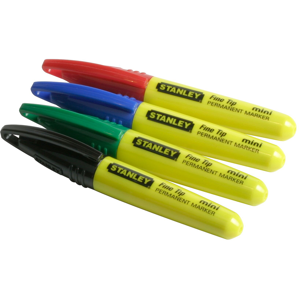 Mini Marker permanent STANLEY Fine Tipe, varf subtire, multicolor