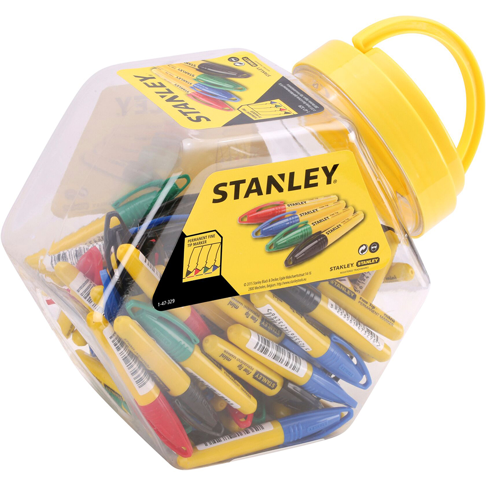 Mini Marker permanent STANLEY Fine Tipe, varf subtire, multicolor