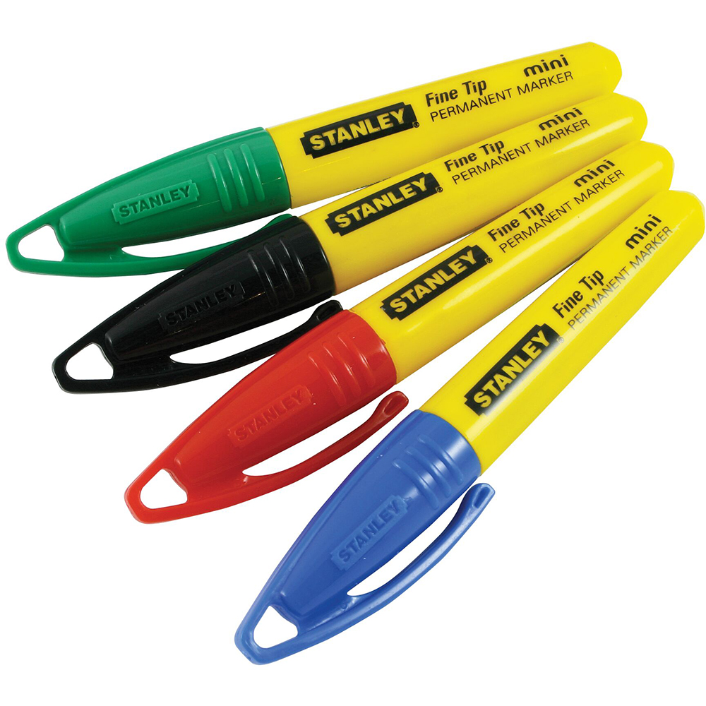 Mini Marker permanent STANLEY Fine Tipe, varf subtire, multicolor