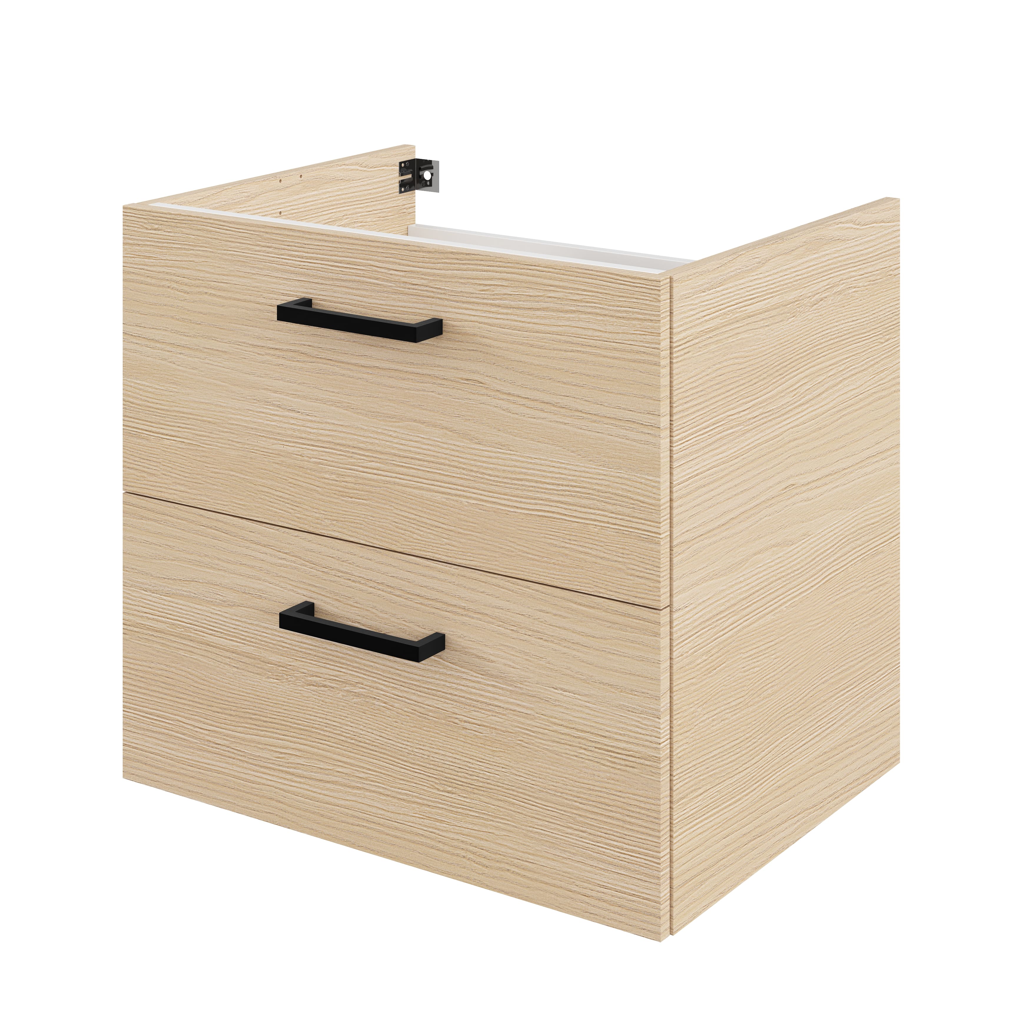 Baza pentru lavoar Pyxis, suspendata, decor stejar, 60 cm