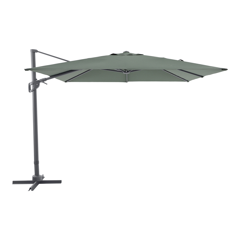 Umbrela de exterior GOODHOME Corby, 3 x 3m, olive