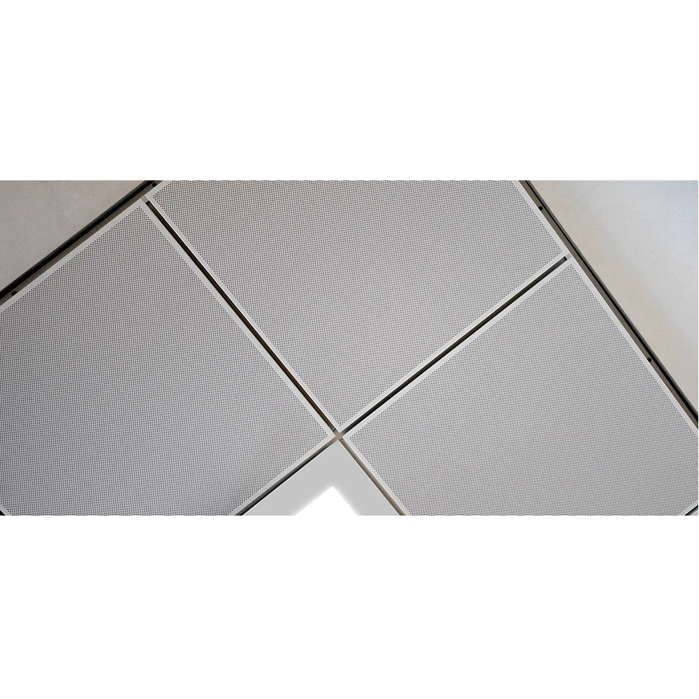 Panou tavan perforat MENATWORK, PSN, otel, 600 x 600 mm, 3.6 mp