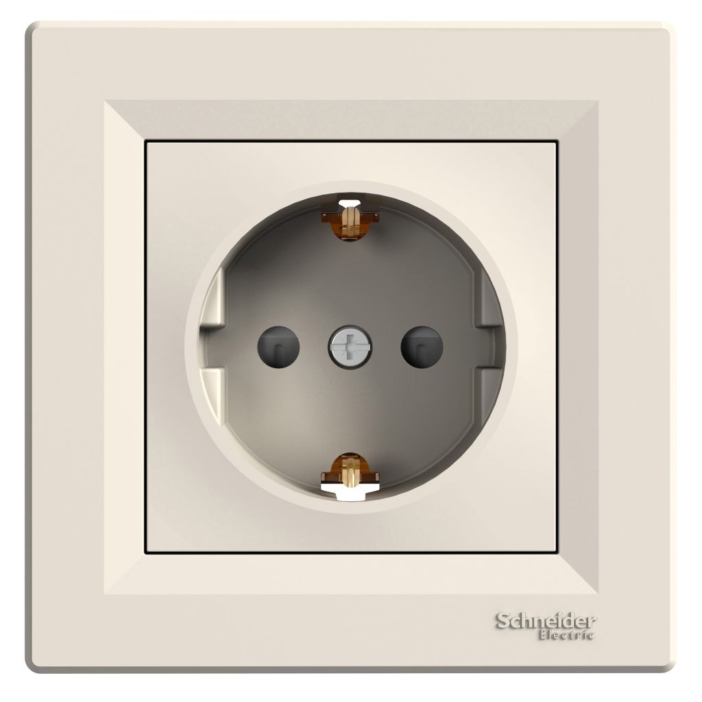 Priza simpla 2P+E 16A obt crem