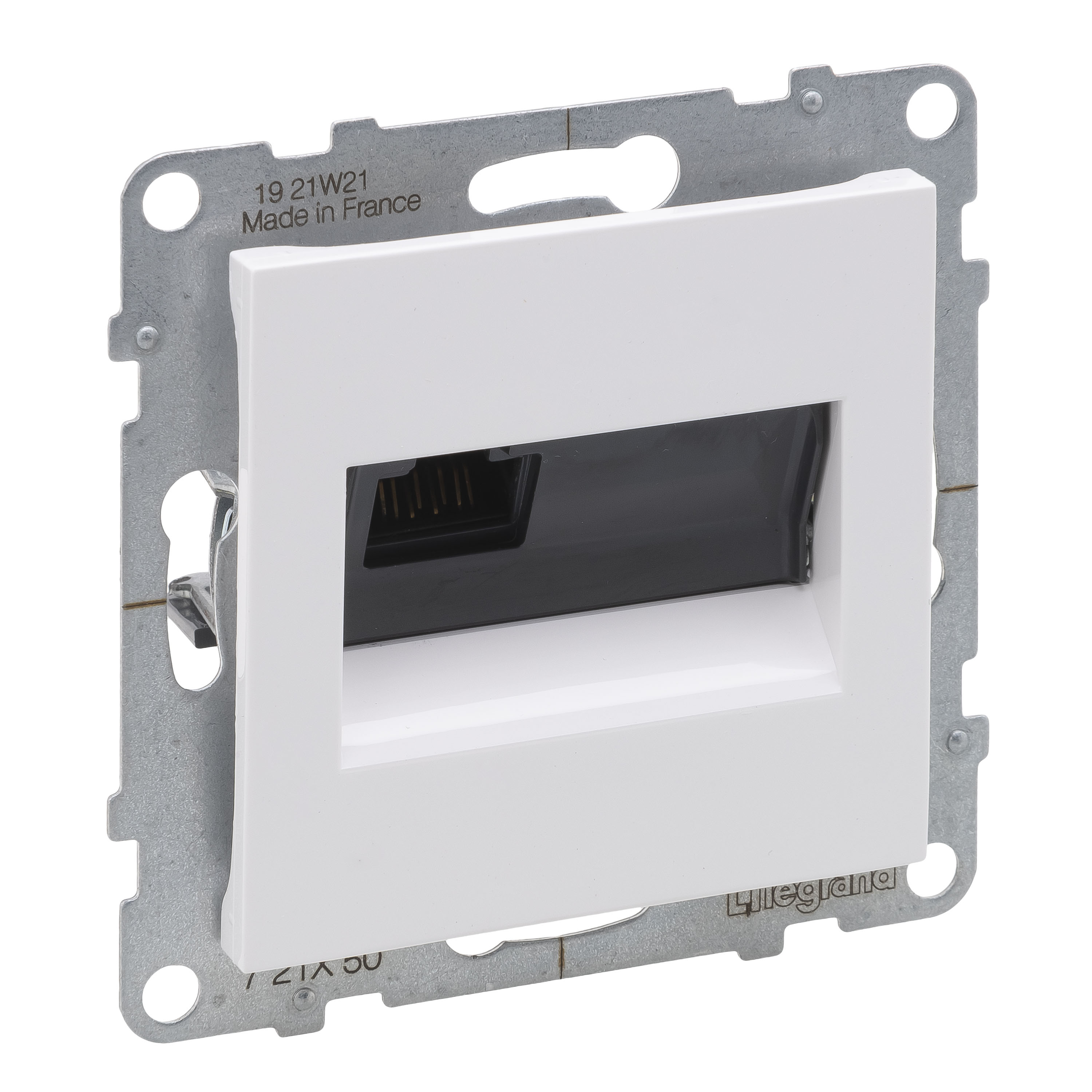 Priza RJ45, cat.5e, UTP, alb