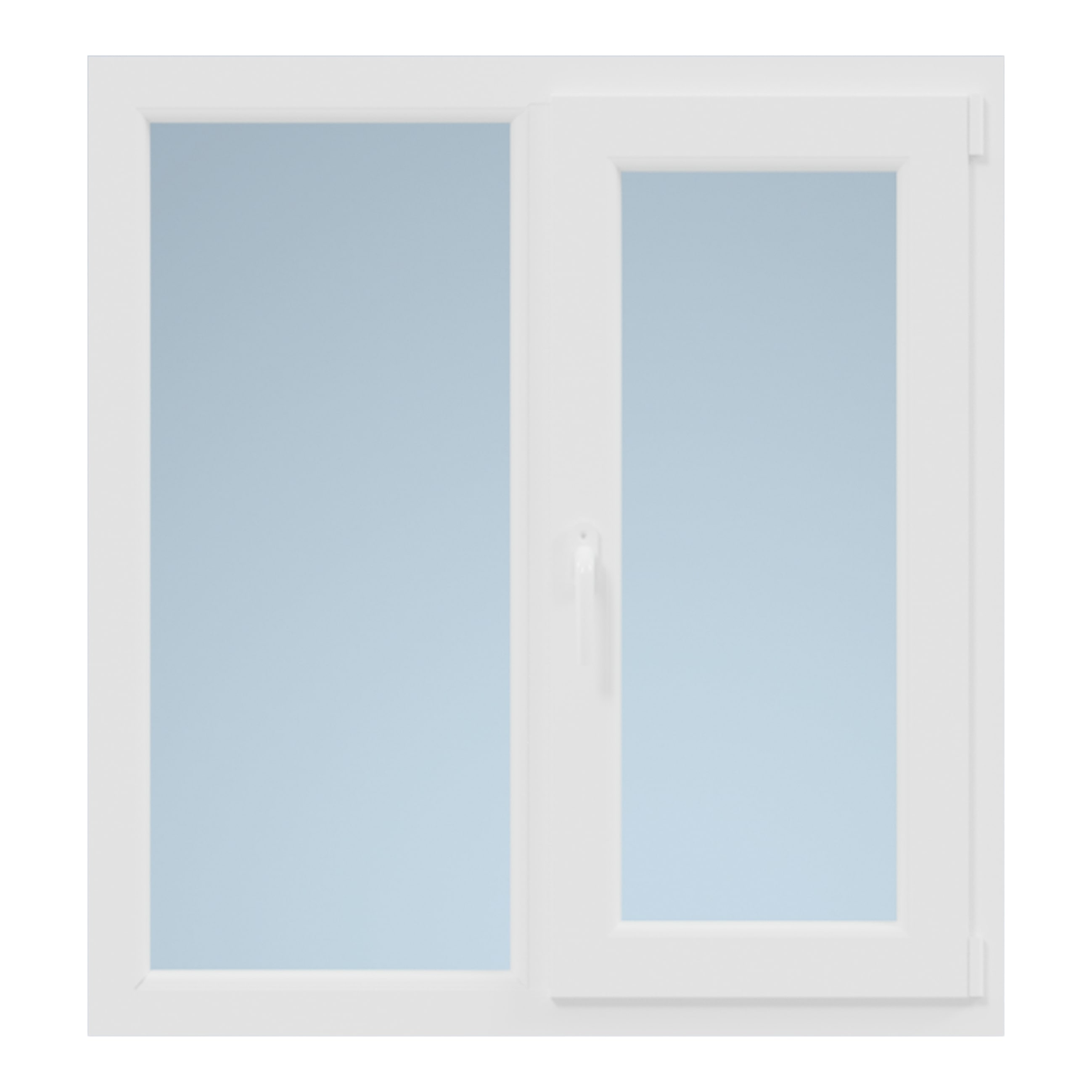 Fereastra termopan FORTIA, PVC, 4 camere, 100 x 136 cm, deschidere dreapta, alb