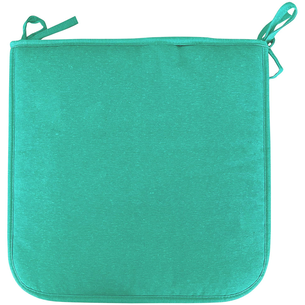 Perna patrata pentru scaun COCOS, 38 x 38 x 3 cm, bumbac si poliester, verde