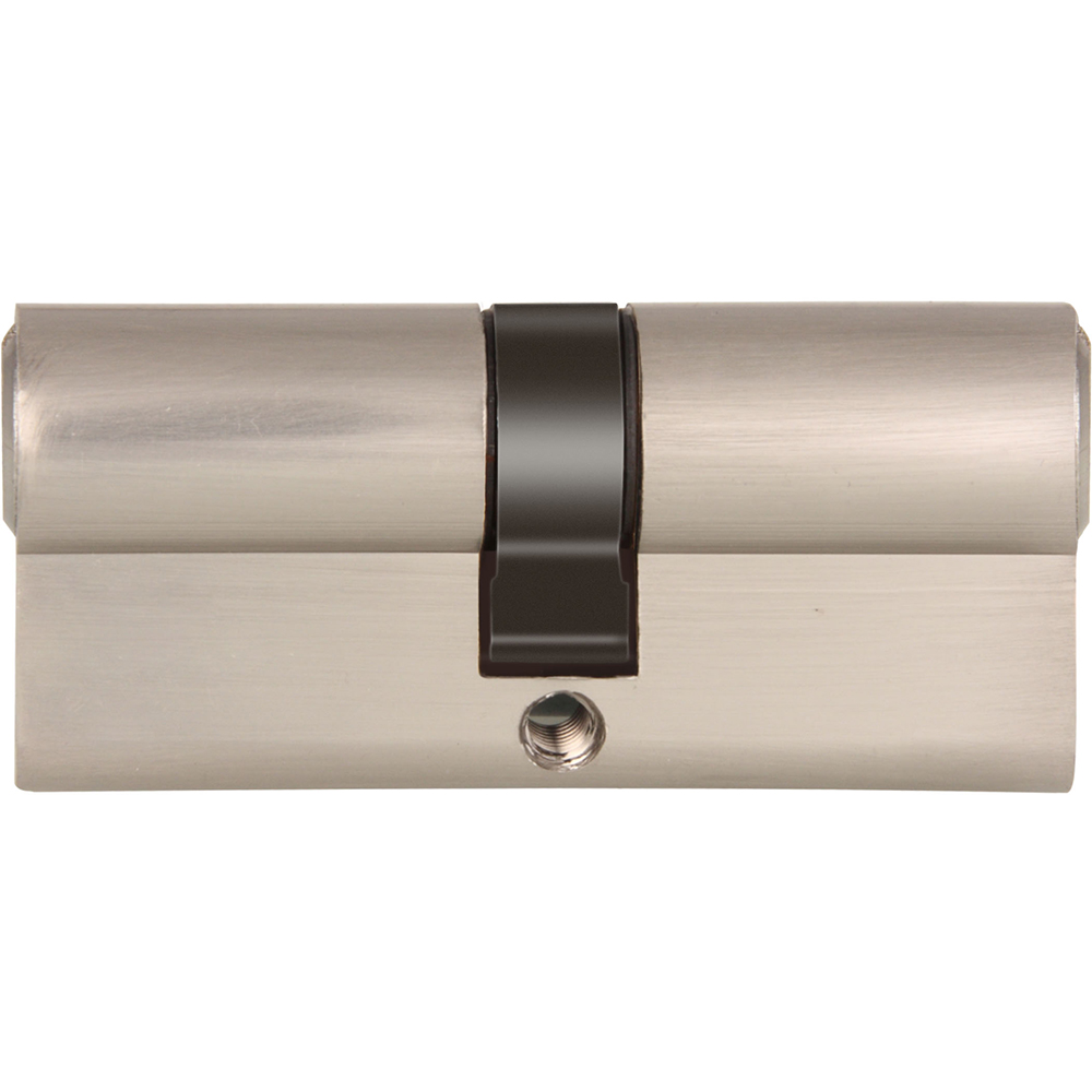 Cilindru zamac, finisaj nichelat, 3 chei cu frezare, 30 x 30 mm, blister Yale