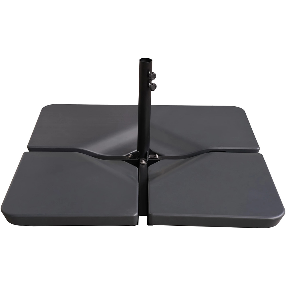 Dala contragreutate suport umbrela GOODHOME Praden, 53.4 x 53.4 x 9 cm, 35kg, plastic, negru