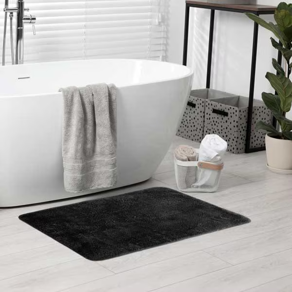 Covoras baie FRANDIS 195686, 50 x 80 cm, negru