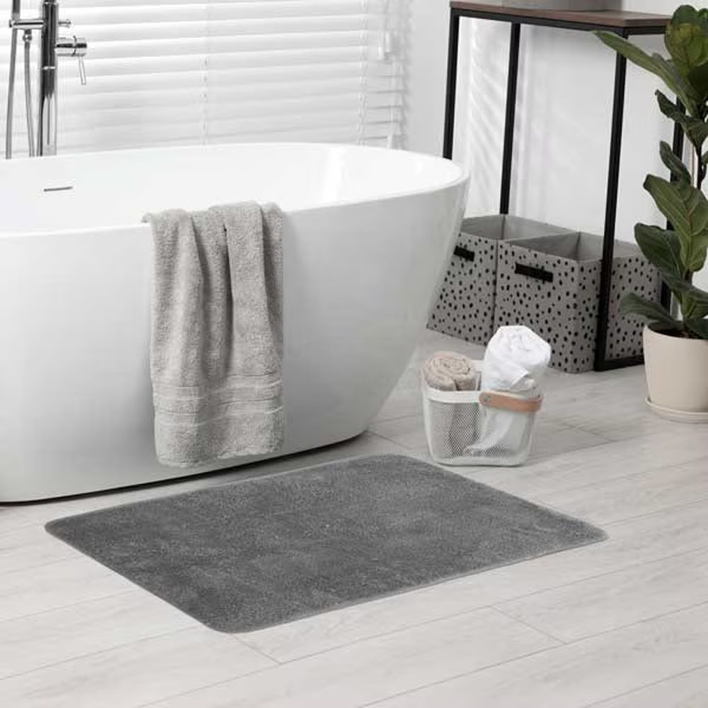Covoras baie FRANDIS 195687, 50 x 80 cm, gri