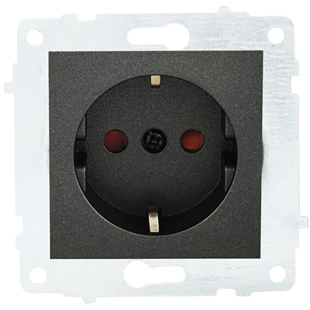 Priza OVIVO OV00800, incastrat, interior, 16A, IP20, negru