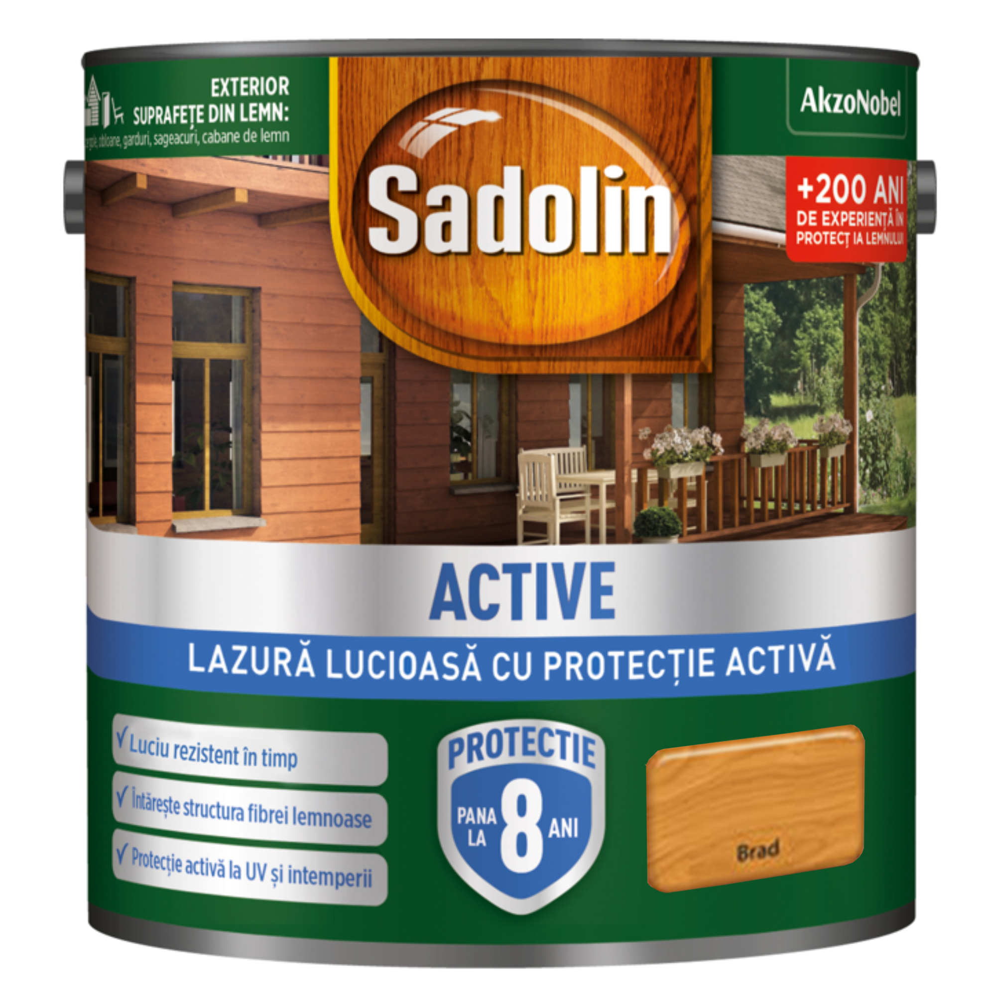Lazura lucioasa SADOLIN, 5L, brad