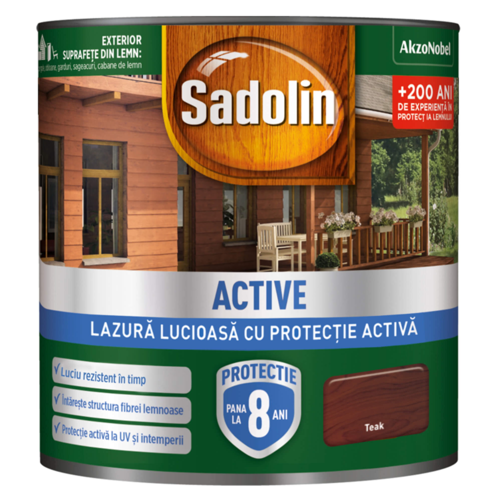 Lazura lucioasa SADOLIN, 0.75L, teak
