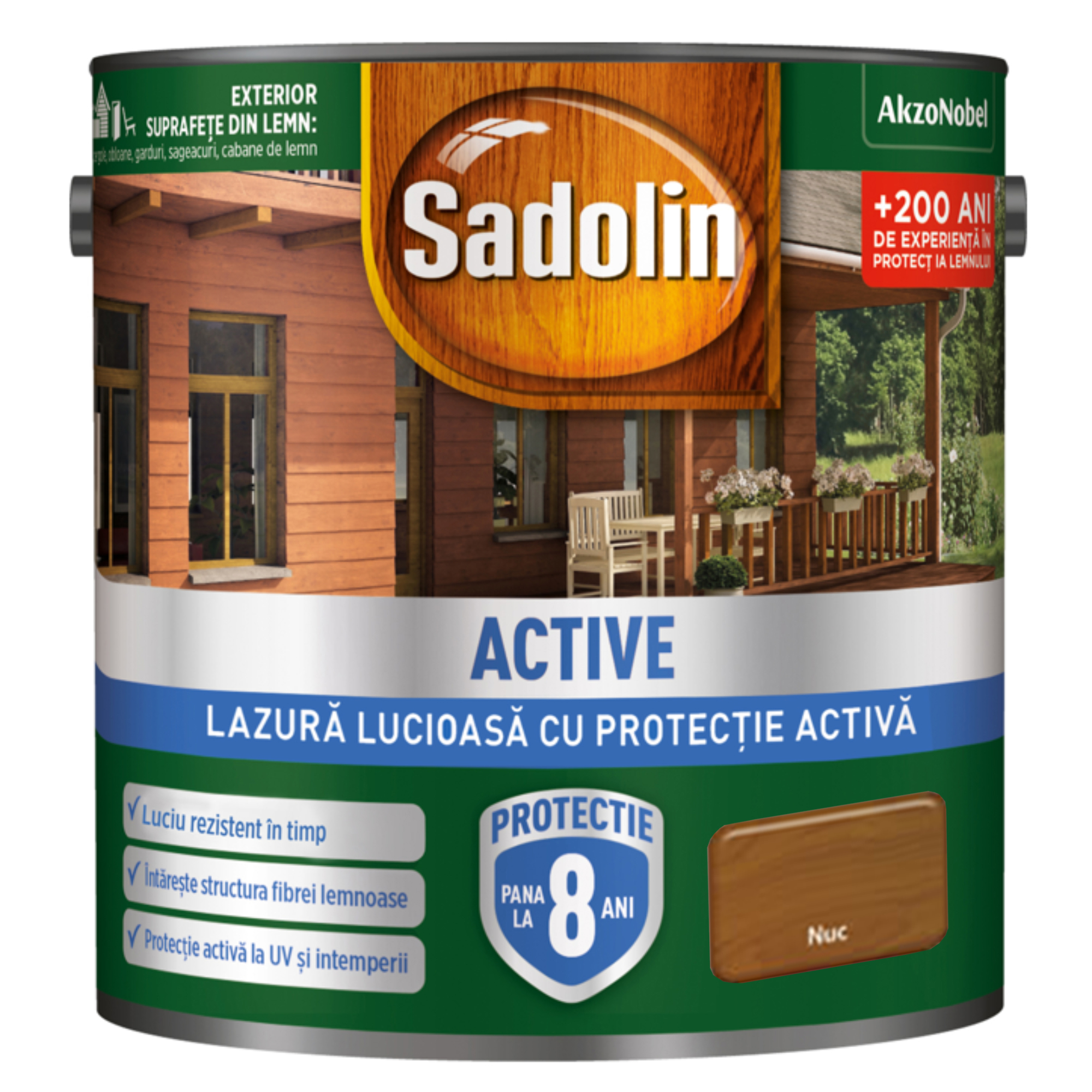 Lazura lucioasa SADOLIN, 2.5L, nuc