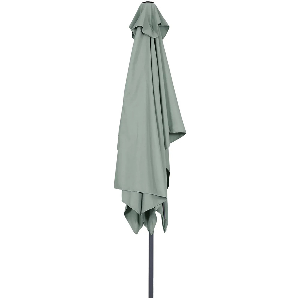 Umbrela gradina inclinabila GOODHOME Kasane, 3 x 2 m, UPF30, deschidere tip manivela, aluminiu si poliester, turcoaz