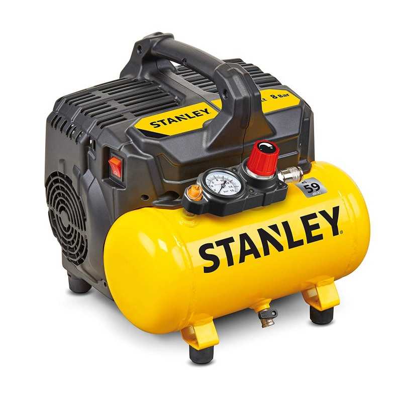 Compresor aer, silent, 1 CP, 8 bar, 105 L/min, 6 L Stanley DST 100/8/6