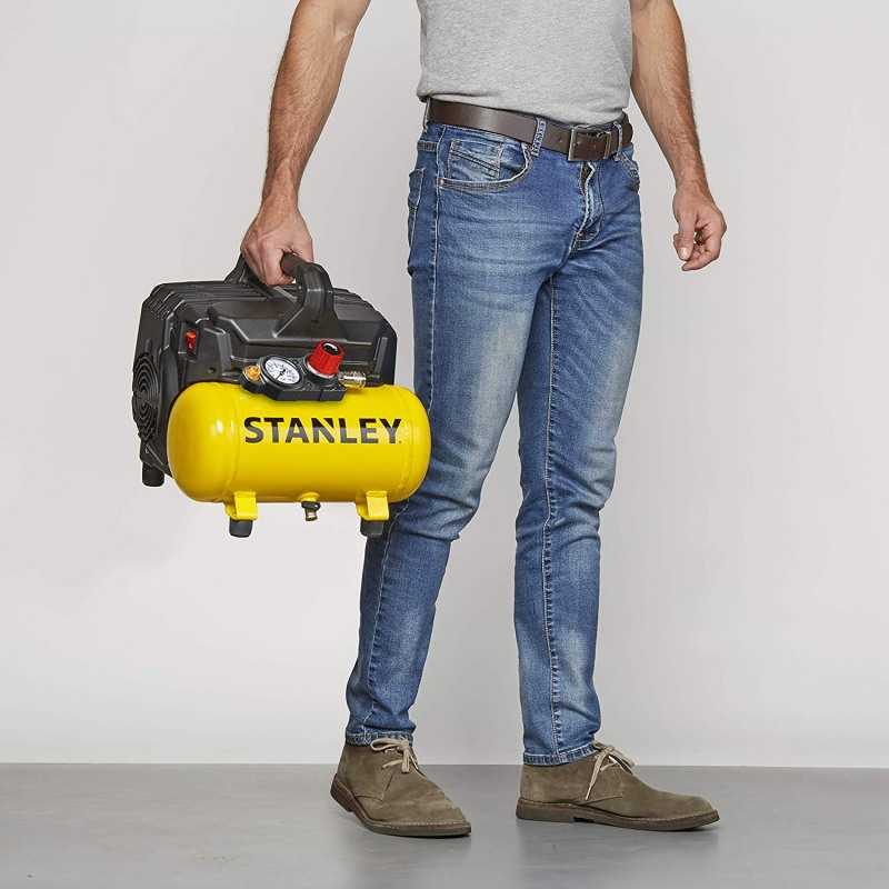 Compresor aer, silent, 1 CP, 8 bar, 105 L/min, 6 L Stanley DST 100/8/6