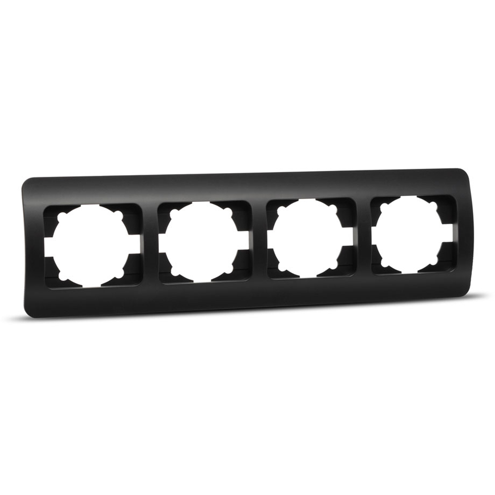 Rama ELBI, 4 module, IP20, negru