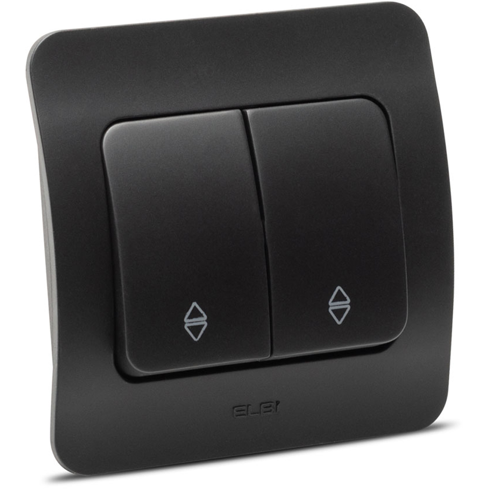Intrerupator cap-scara ELBI, 1 modul, IP20, negru