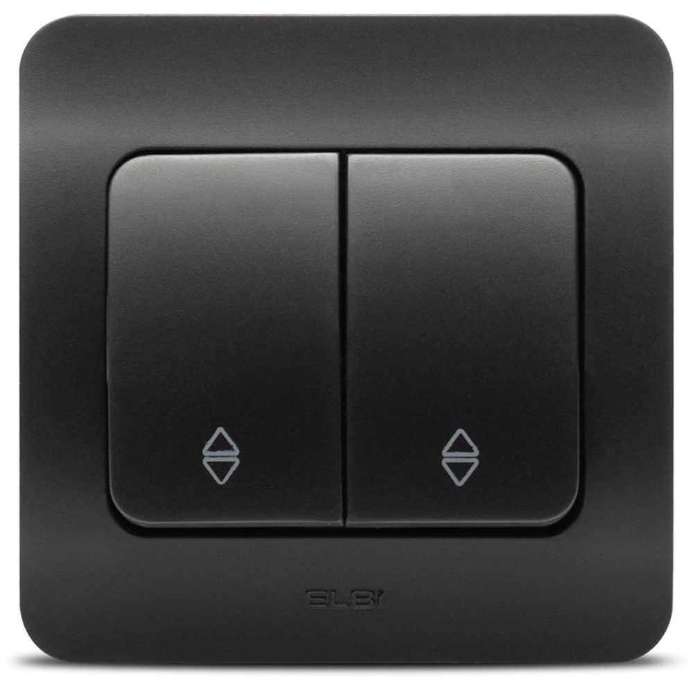 Intrerupator cap-scara ELBI, 1 modul, IP20, negru