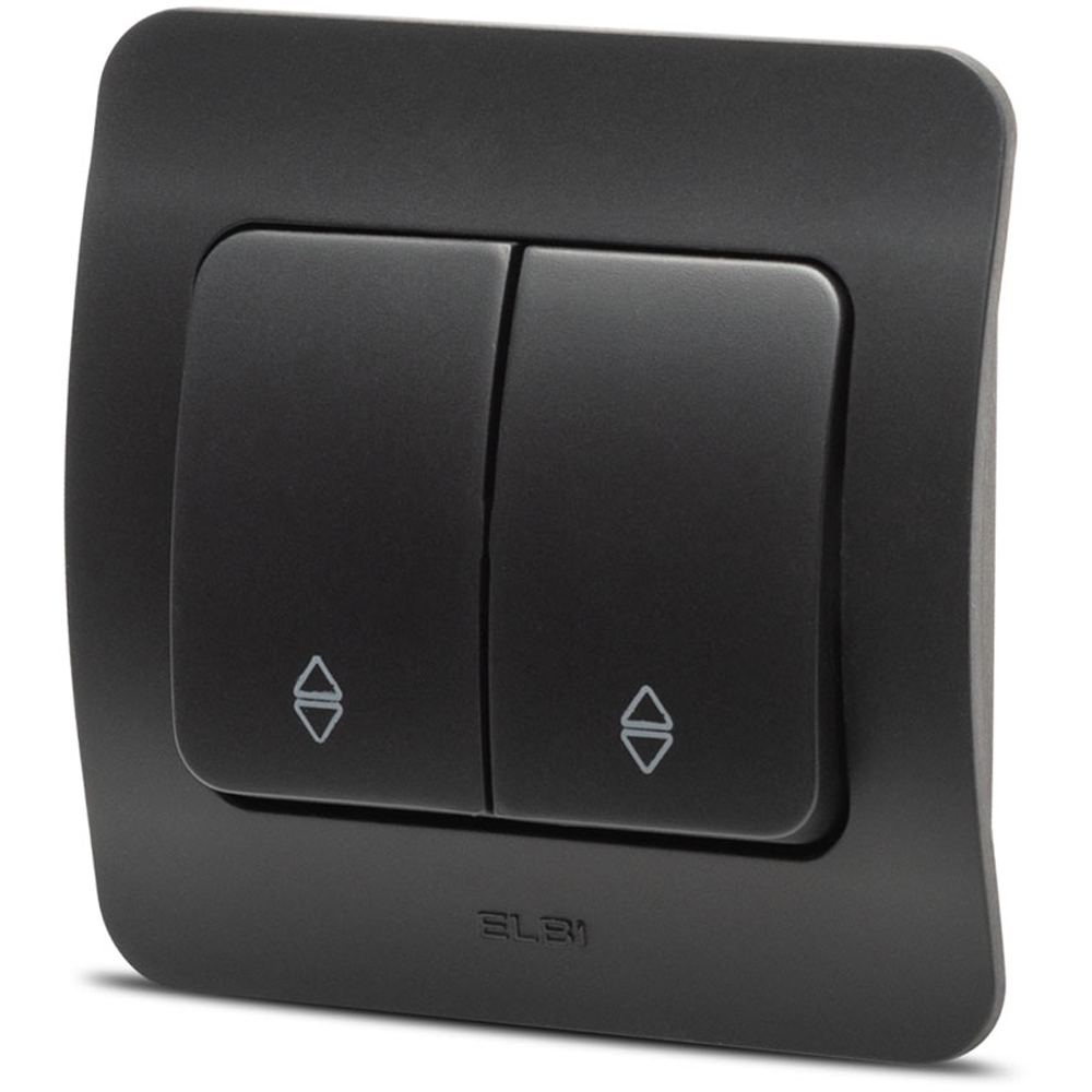 Intrerupator cap-scara ELBI, 1 modul, IP20, negru