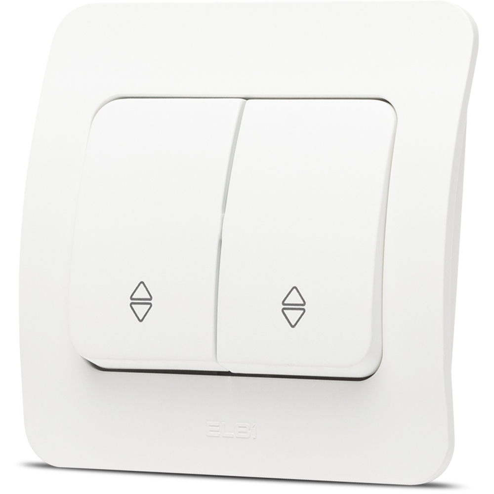Intrerupator cap-scara ELBI, 1 modul, IP20, alb