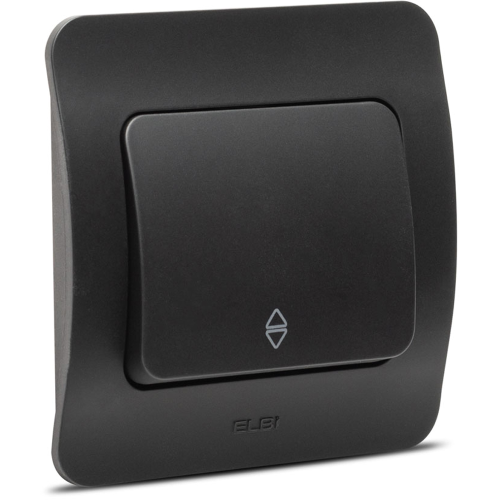 Intrerupator cap-scara ELBI, 1 modul, IP20, negru