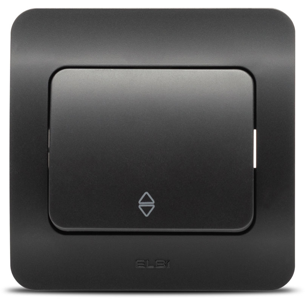 Intrerupator cap-scara ELBI, 1 modul, IP20, negru