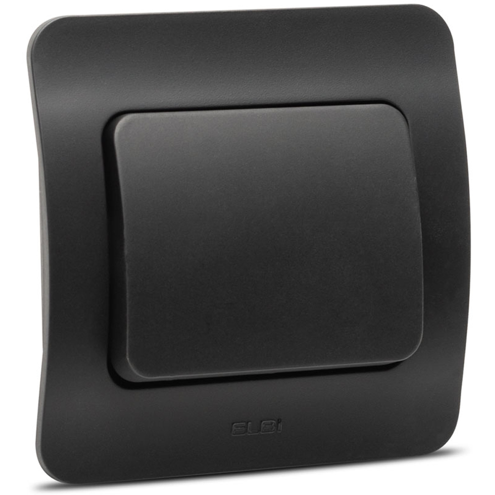 Intrerupator standard ELBI, 1 modul, IP20, negru