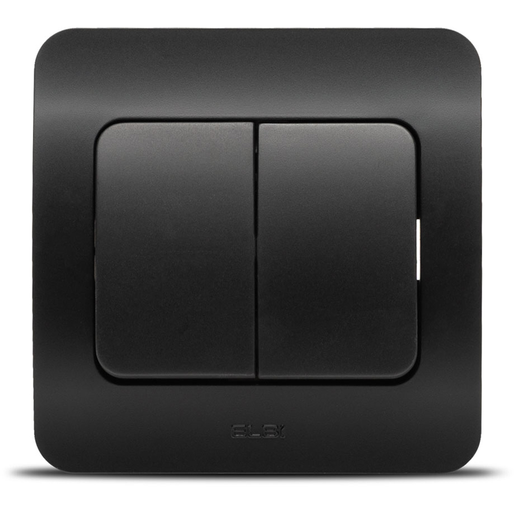Intrerupator cap-scara ELBI, 1 modul, IP20, negru