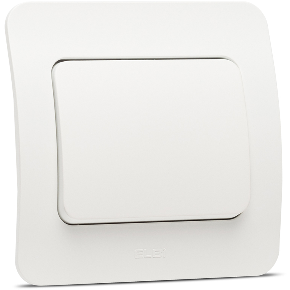 Intrerupator standard ELBI, 1 modul, IP20, alb