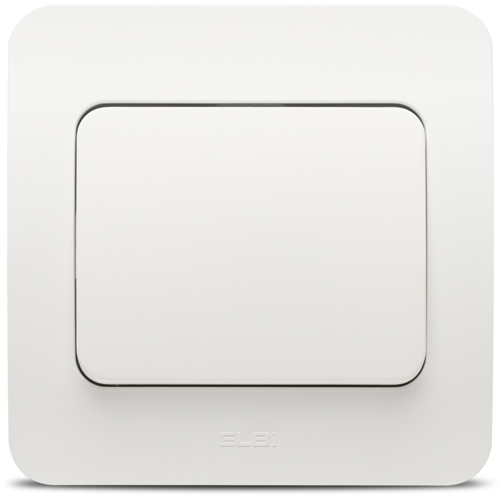 Intrerupator standard ELBI, 1 modul, IP20, alb