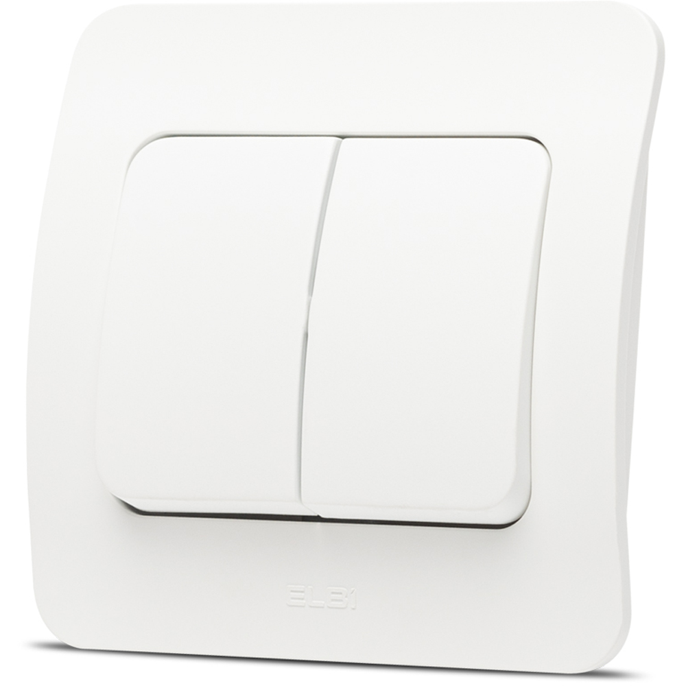 Intrerupator standard ELBI, 1 modul, IP20, alb