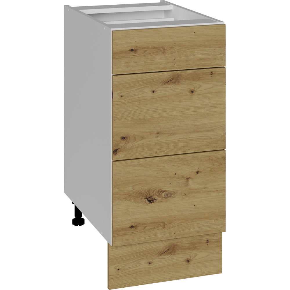 Corp inferior BOEMIA Oak, 3 sertare, 40x57x81.5 cm, stejar